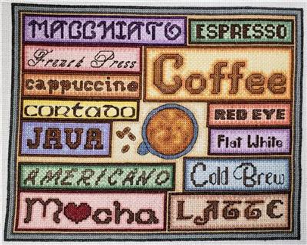 Coffee Terms 145 x 118 Rogue Stitchery