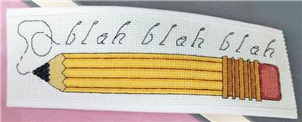 Blah Blah Blah - Pencil 116 x 30 Rogue Stitchery