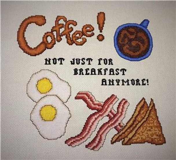 Breakfast Coffee 135 x 134 Rogue Stitchery