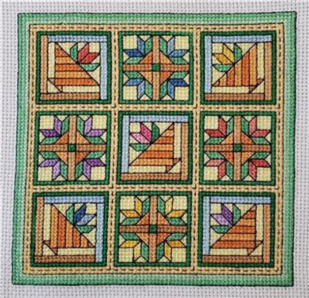 Quilt Blocks 2 - Flower Baskets 74 x 74 Rogue Stitchery