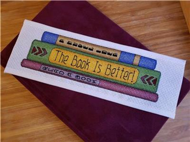The Book Is Better 98 x 30 Rogue Stitchery