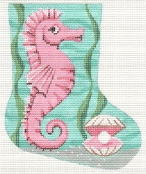 LL277 Labors Of Love Seahorse Mini Stocking 18 Mesh 4" x 5"