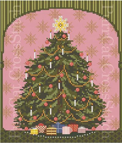 A Nutcracker Holiday - Tree 100w x 120h PurrCat CrossStitch