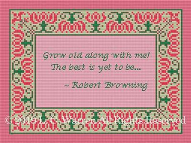 Grow Old Along With Me 128w x 96h PurrCat CrossStitch