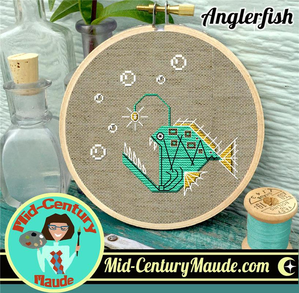 Anglerfish 64w x 61h  Mid-Century Maude