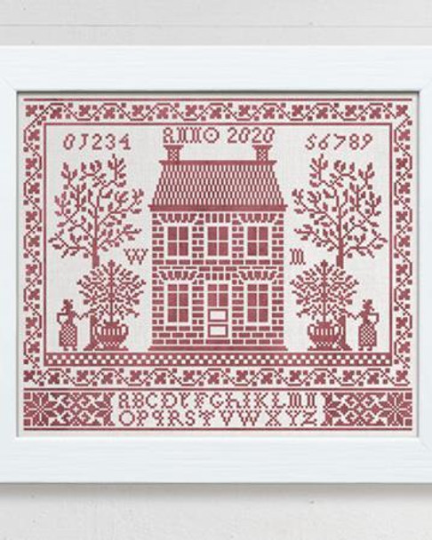 Home Sweet Home 175 crosses wide, 150 crosses hi Modern Folk Embroidery