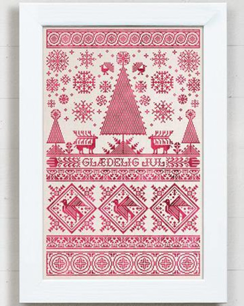 A Scandinavian Christmas Sample 277 crosses high, 173 crosses wi  Modern Folk Embroidery