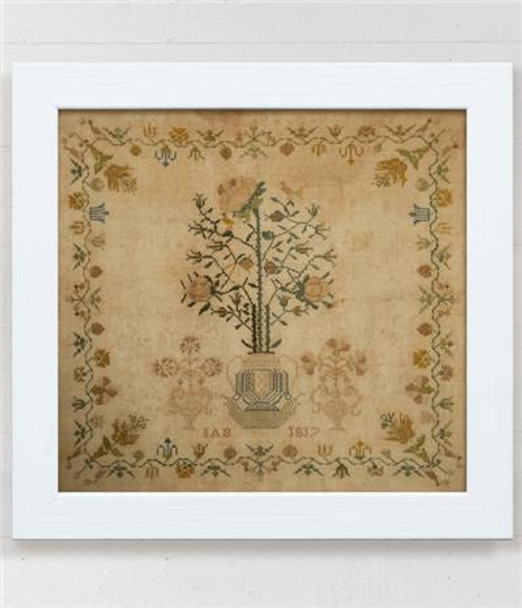 IAB 1817 - The Rosebush Sampler 256w x 255h Modern Folk Embroidery
