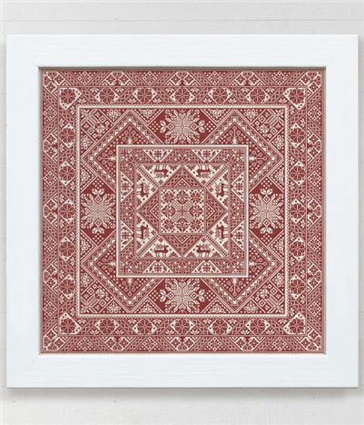 A Winter Kaleidoscope 383w x 383h Modern Folk Embroidery