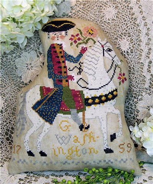 George On Horseback 112w x 137h Miss Prim Cross Stitch