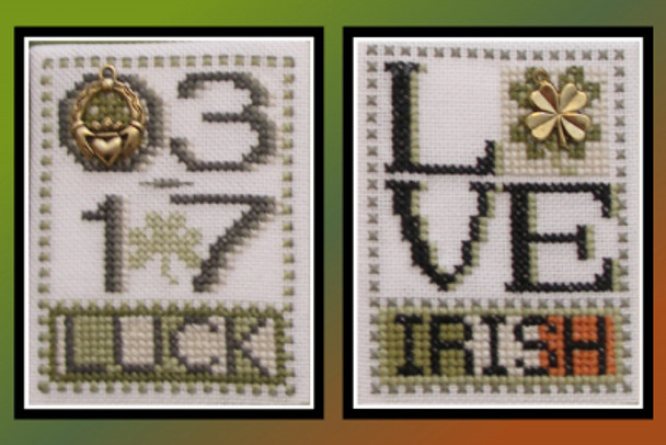 HZLB62 Luck/Irish (2 designs) - Love Bits Embellishment Included by Hinzeit