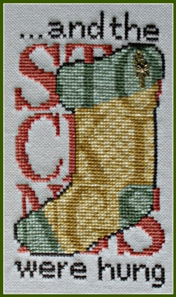 HZSW14 Stocking Hung- Shadow Words Embellishment Included by Hinzeit