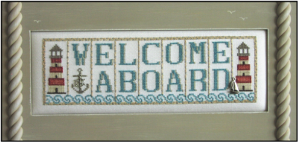 HZP11 Welcome Aboard - Phrase Mini Block Embellishment Included by Hinzeit