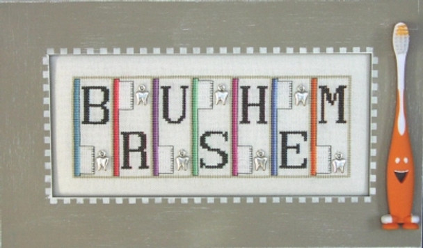 HZP2 Brush Em - Phrase Mini Block Embellishment Included by Hinzeit