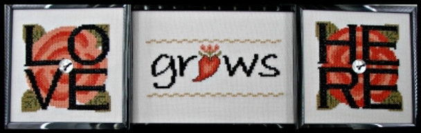 HZ314 Love Grows Here - 3 or 1 Embellishment Included by Hinzeit