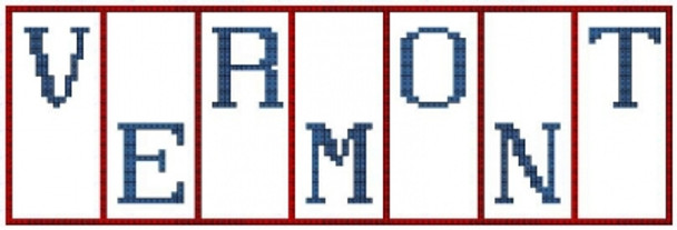wHZS45 Vermont - Mini Block States Embellishment Included by Hinzeit