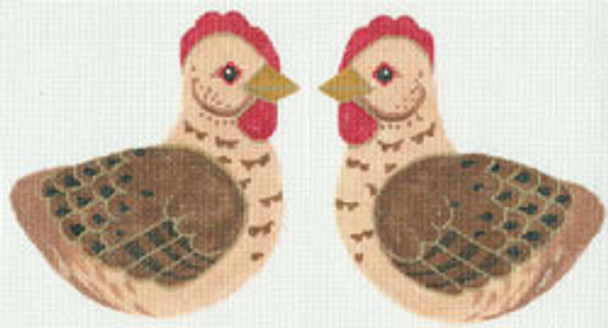 LL32003 Labors Of Love 12 Days Clip On French Hen 18 Mesh  4.25x4.25 (2)