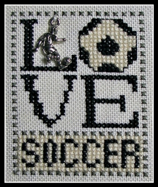 HZLB8 Love Soccer- Love Bits Embellishment Included by Hinzeit