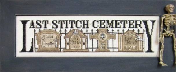 HCZ133 Last Stitch Cemetery - Charmed I Embellishment Included by Hinzeit