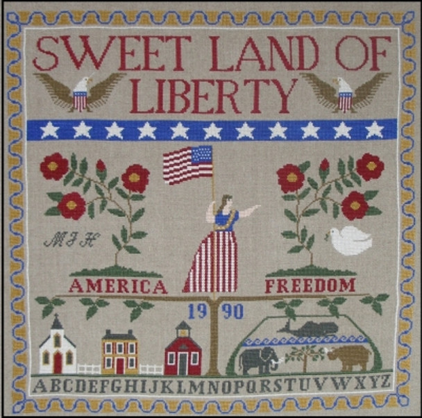 HZC309 Sweet Land of Liberty - Charmed III Embellishment Included by Hinzeit