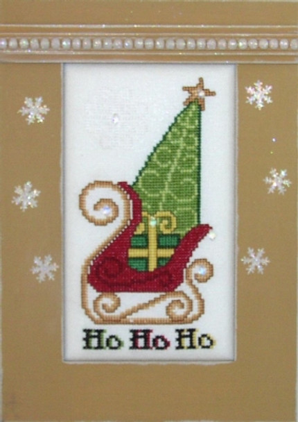 HZCR1 Ho Ho Sled - Crystals Embellishment Included by Hinzeit
