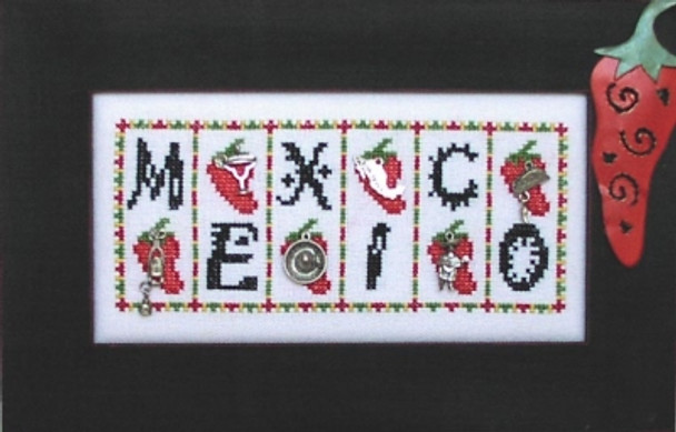 HZMB69 Mexico - Mini Block Embellishment Included by Hinzeit