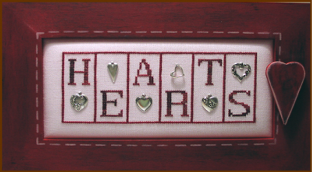 HZMB56 Hearts - Mini Blocks Embellishment Included by Hinzeit