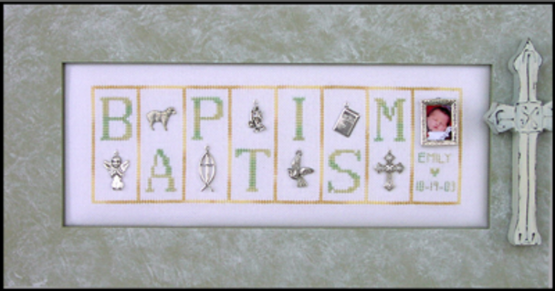 HZMB10 Baptism - Mini Blocks Embellishment Included by Hinzeit