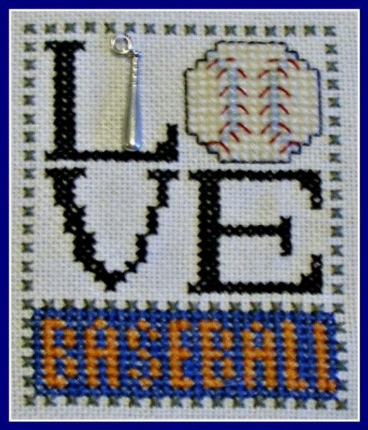 HZLB1 Love Baseball - Love Bits Embellishment Included by Hinzeit