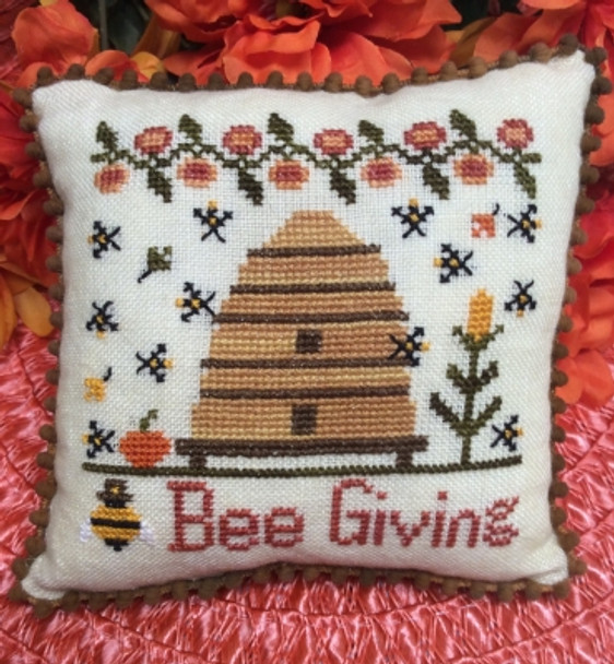 Bee Giving - Bee Series 62h x 61w by Needle Bling Designs 18-2099 YT NBD114