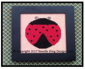 zNBD74 May - Lady Bug - Home Decor Series by Needle Bling Designs
