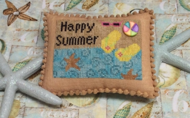 Happy Summer 44h x 59w Needle Bling Designs 18-2101 YT NBD125