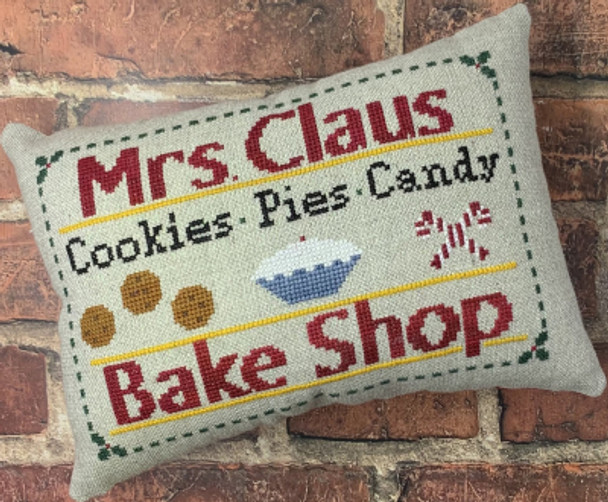 Mrs Claus Bake Shop - North Pole Shops Series 74h x 108w Needle Bling Designs 21-1569 NBD182
