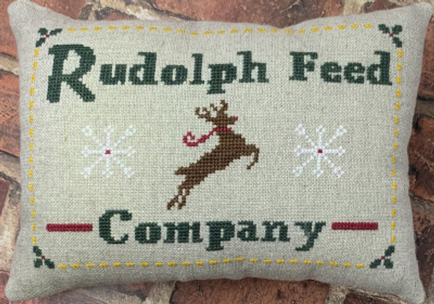 Rudolph Feed Company- North Pole Shops Series 74h x 108w Needle Bling Designs 21-2044 NBD185