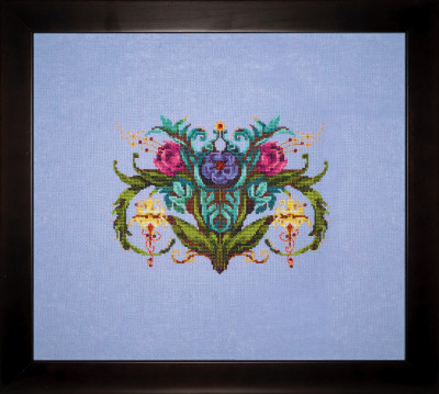 NC325 Joy Garden Boerum Decorum Approximate Size: 8.69"w x 6.38"h Nora Corbett