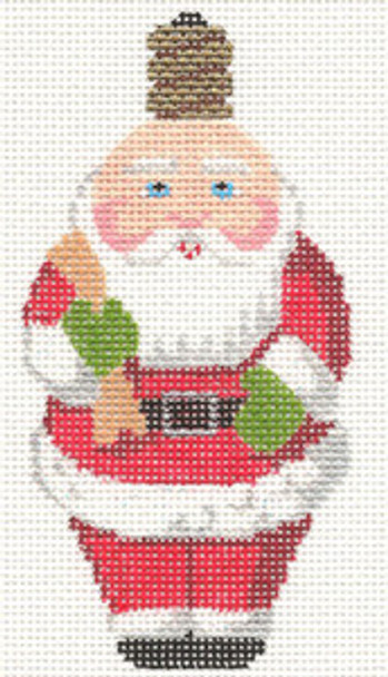 LL513 Labors Of Love Retro Santa Bulb 18 Mesh 2.5" x 4.75"