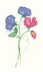 HC1253 Sweet Peas Sue Hill Collection Heritage Crafts