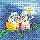 HC1432 Night Owls - Birds of a Feather by Karen Carter Heritage Crafts
