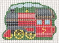 LL521I Labors Of Love Victorian Choo Choo Clip on 18 Mesh 4.5" x 3.75