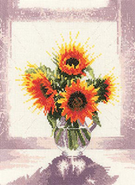 Heritage Crafts HC654 Glass Vase Window Flowers by John Clayton