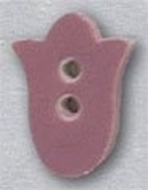 86045P Mill Hill Button Pink Tulip 1/2" x 5/8"