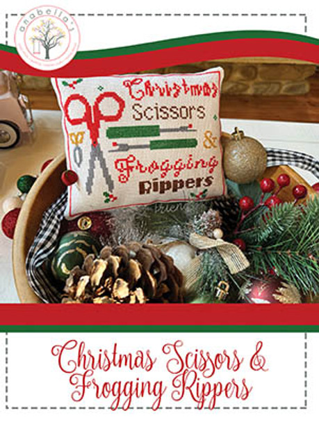 Christmas Scissors & Frogging Rippers 100w x 80h by Anabella's 23-3351