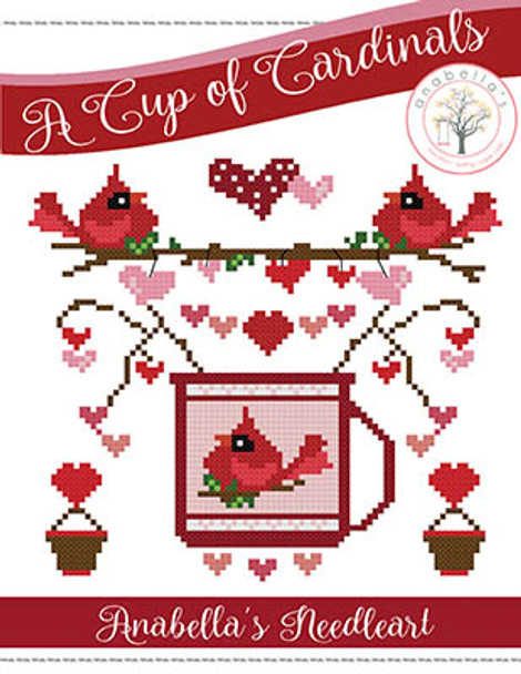 Cup Of Cardinals 84w x 84h by Anabella's 24-1127