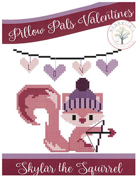 Skylar The Squirrel - PillowPals Valentine's 64w x 64h by Anabella's 24-1132