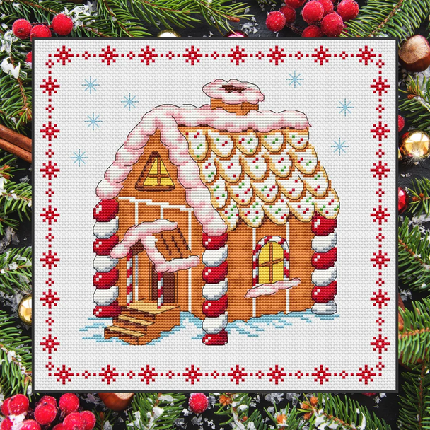 Gingerbread House Artmishka Counted Cross Stitch Pattern