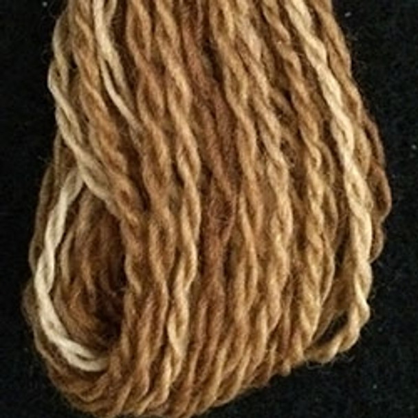 VA10W11 Vintage Golds Silk Yarn Skein - 3 Ply  Valdani 
