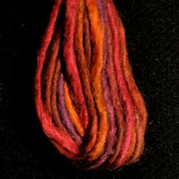 VADW37 Shaded Garnets Deco Silk Yarn - 1 Ply Valdani 