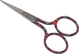 Premax PX1025 Scissors Embroidery Red scottish colored handle; 3 1/2"