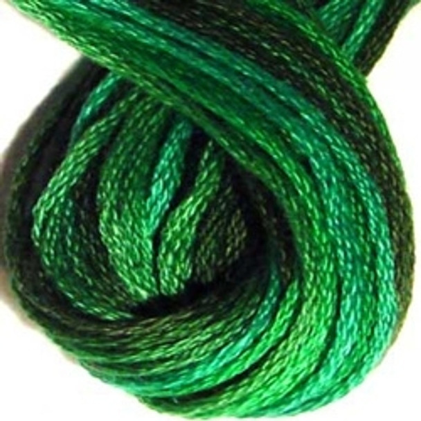 VA12M79  Explosion in Greens Cotton Floss 6Ply Skein Valdani