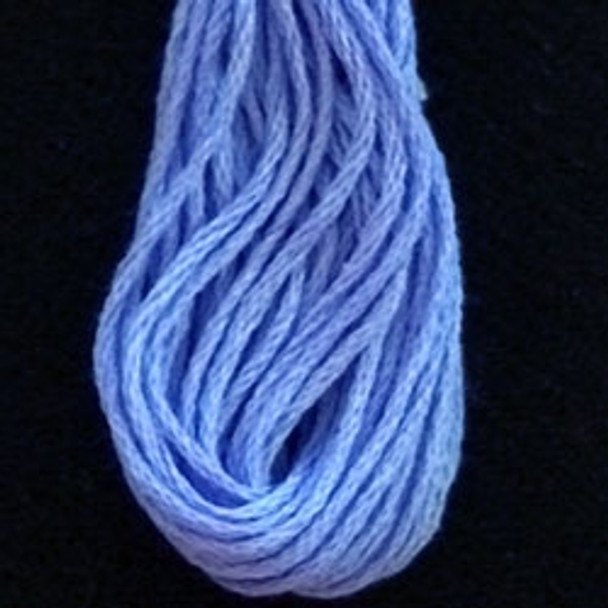 VAS12101 Heavenly Blue Cotton Floss 6Ply Skein Solid Valdani